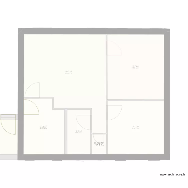 JOIE HOUSE NOW ETAGE 2 sans TOIT. Plan de 7 et 55 m² JOIE HOUSE NOW ETAGE 2 sans TOIT. Plan de 7 et 55 m²