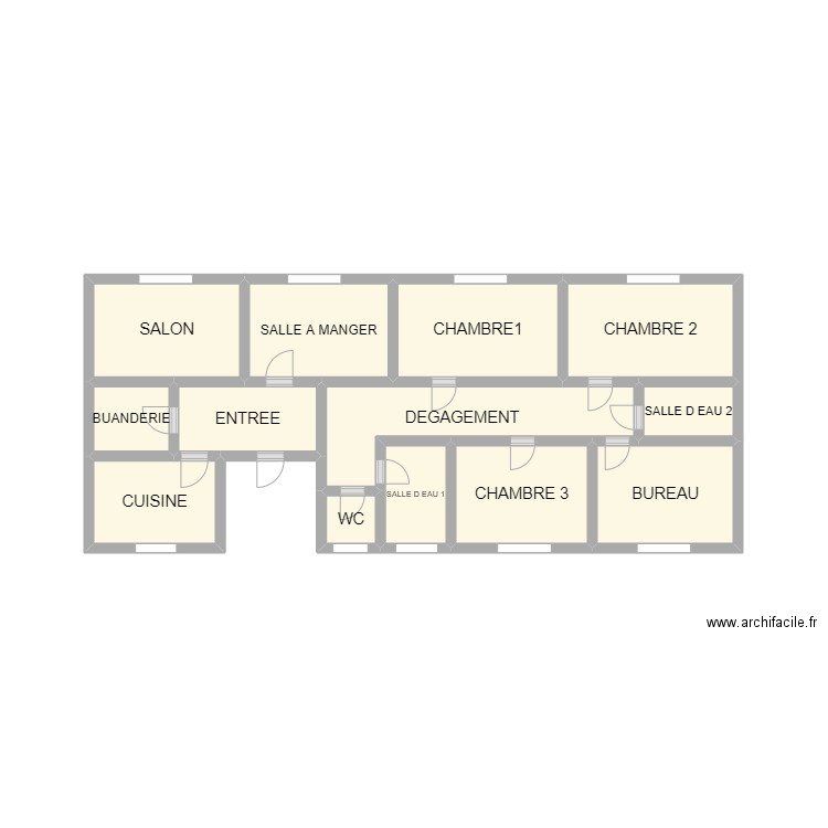 2403 SCI LG. Plan de 13 pièces et 17 m2