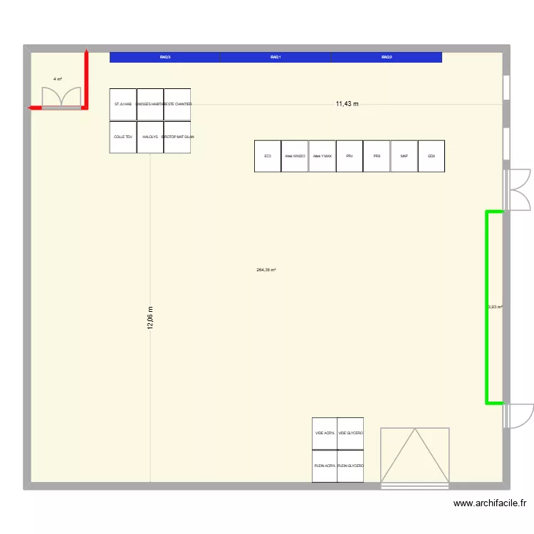 depot. Plan de depot. Plan de