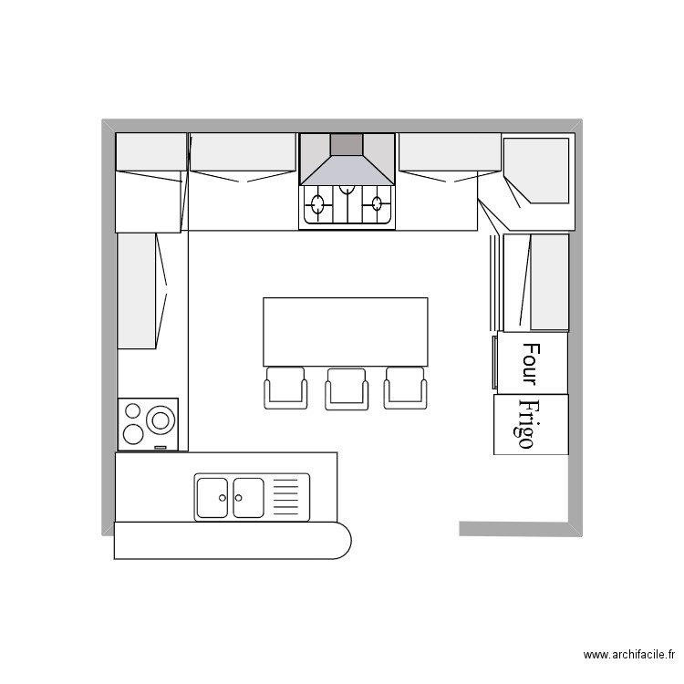 cuisine. Plan de 0 pièce et 0 m2
