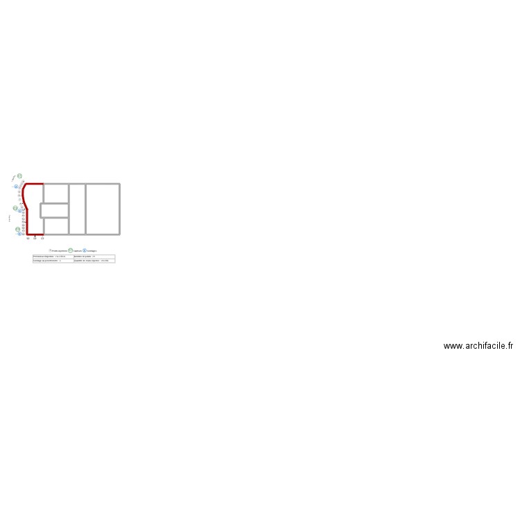faurichon. Plan de 5 pièces et 52 m2