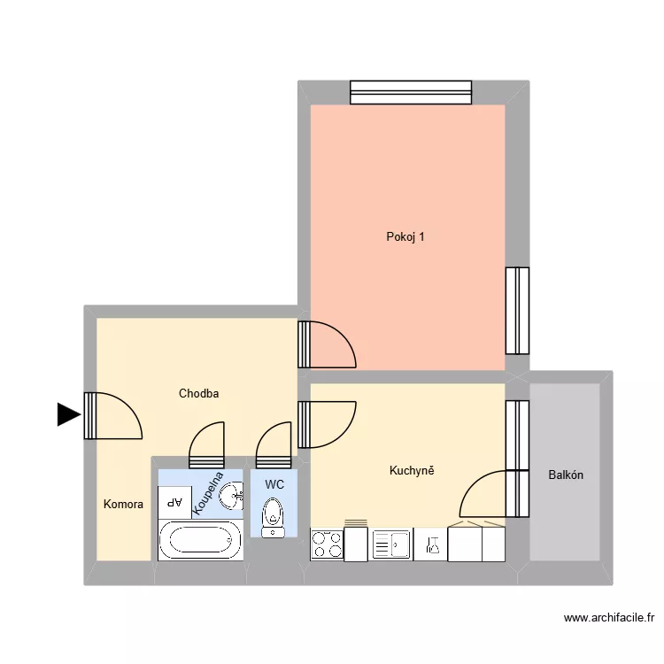 V&yacute;&scaron;kovick&aacute; 509, byt 3. Plan de 11  et 166 m²