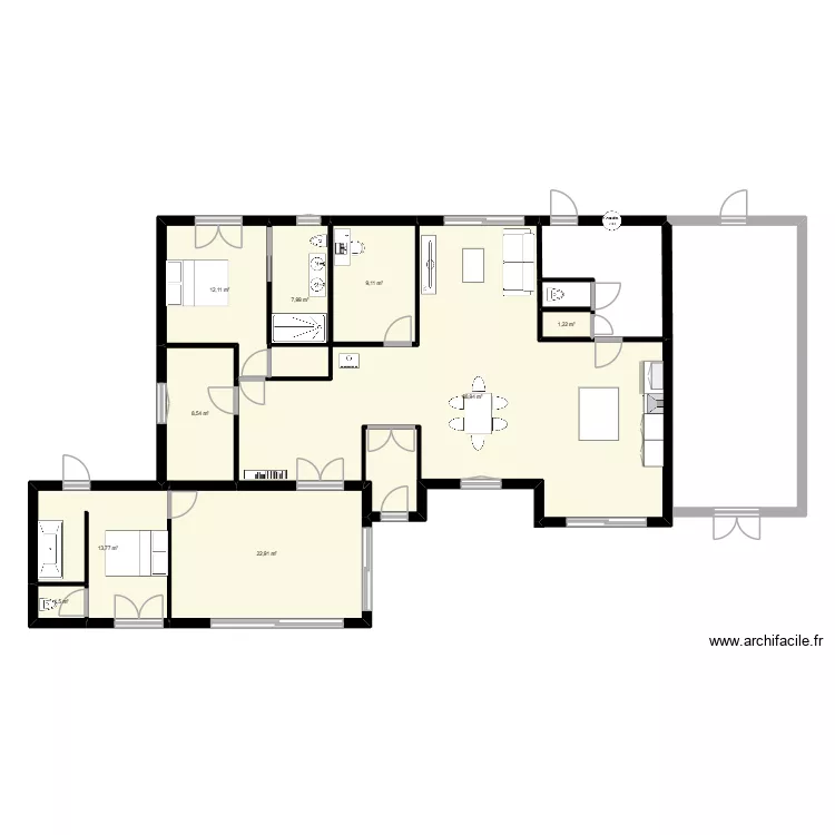 maison. Plan de 