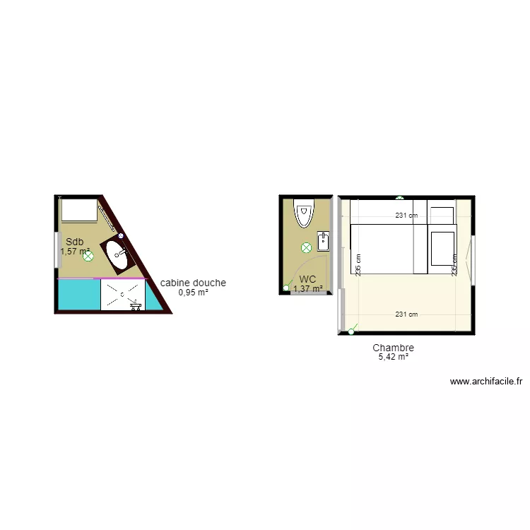 les issambres SDB renov 1. Plan de 