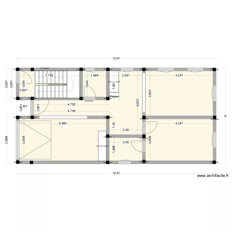 fondation tarhil. Plan de 7  et 62 m²