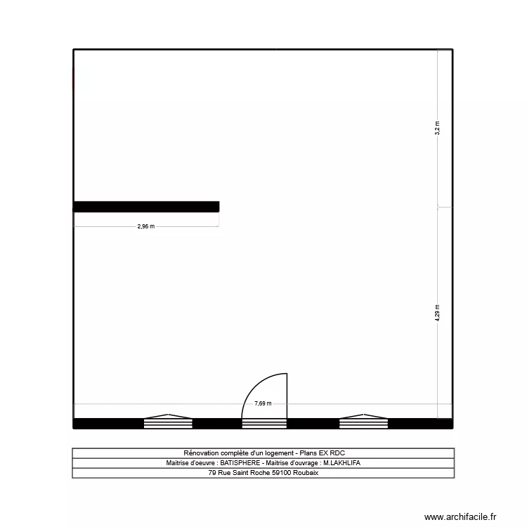 Plan LAKHLIFA R+1 EX. Plan de 
