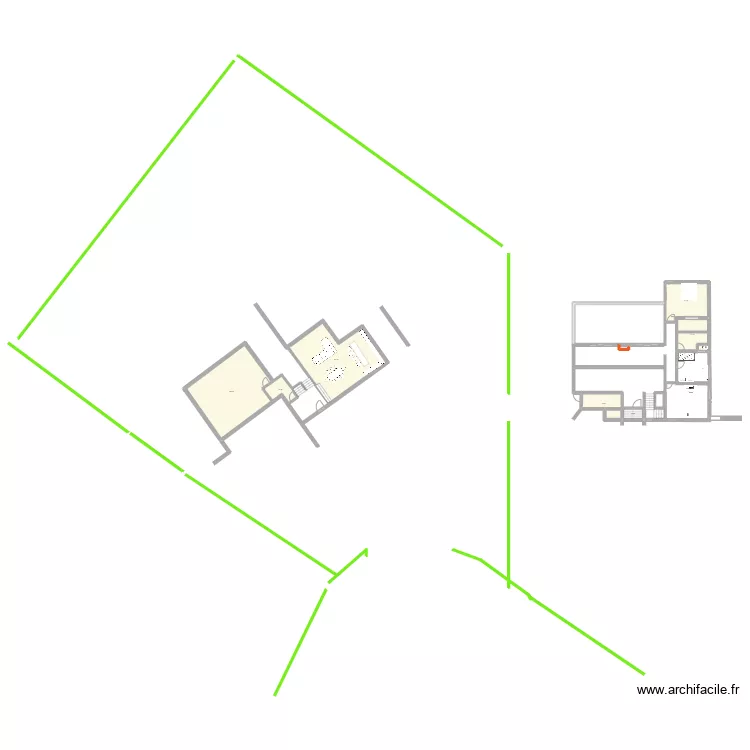 garage profond. Plan de 