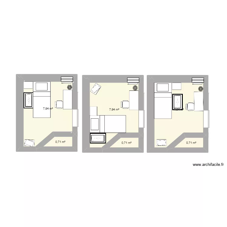 Id&eacute;e am&eacute;nagement chambre . Plan de 