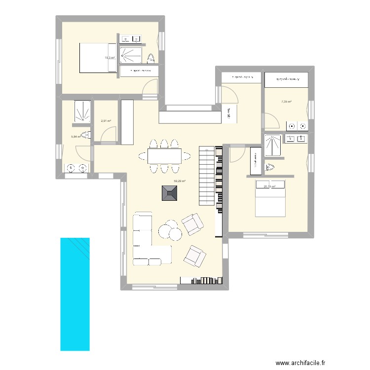 Maison Terrain Payas 2. Plan de 0 pièce et 0 m2