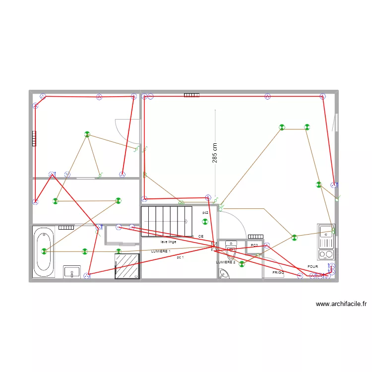 appart EVA ELECT. Plan de appart EVA ELECT. Plan de