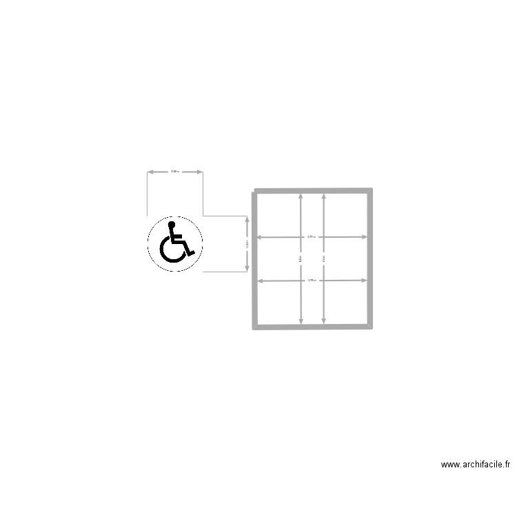 pmr. Plan de 0 pièce et 0 m2