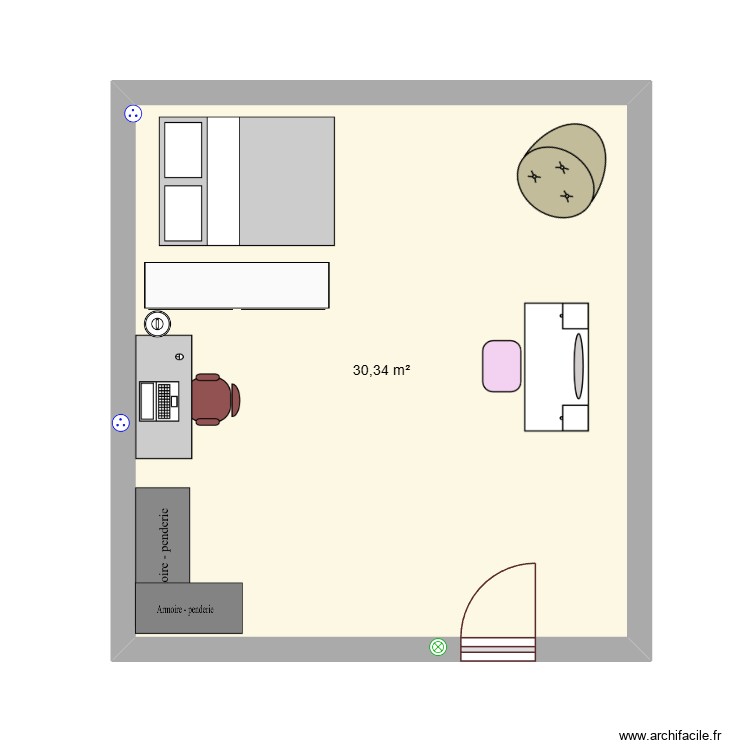 chambre 1. Plan de 0 pièce et 0 m2