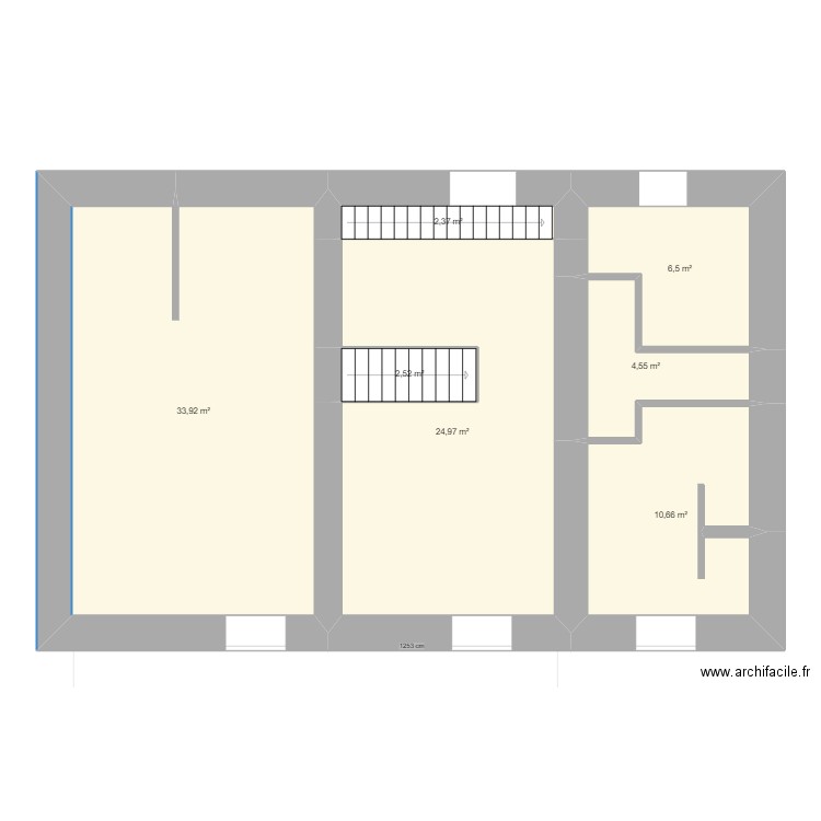 Mme.cailac. Plan de 9 pièces et 111 m2