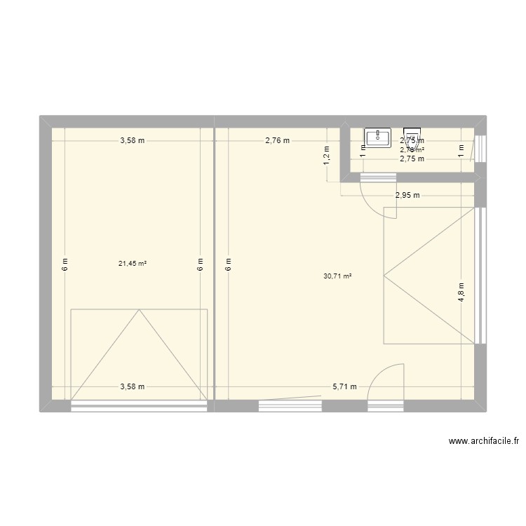 garage . Plan de 0 pièce et 0 m2