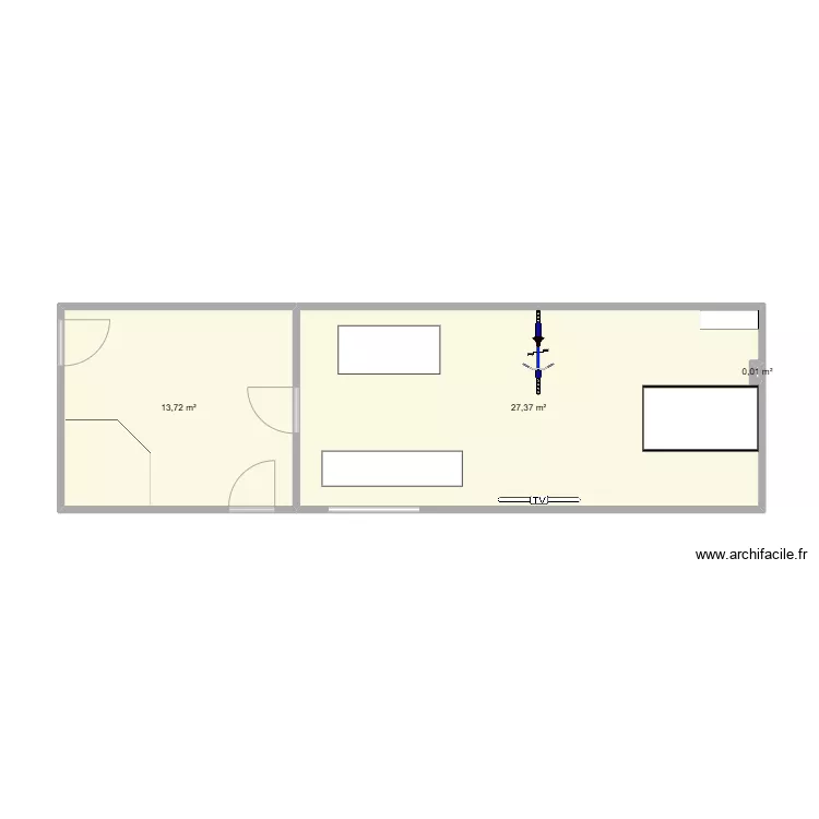 Salle de sport. Plan de 