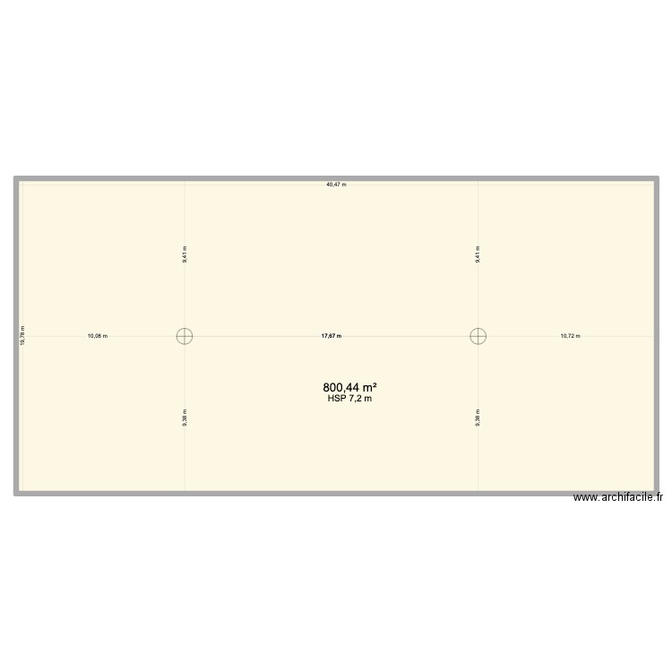 ETABLISSEMENTS SERRATCANTALU. Plan de 1 pièce et 800 m2