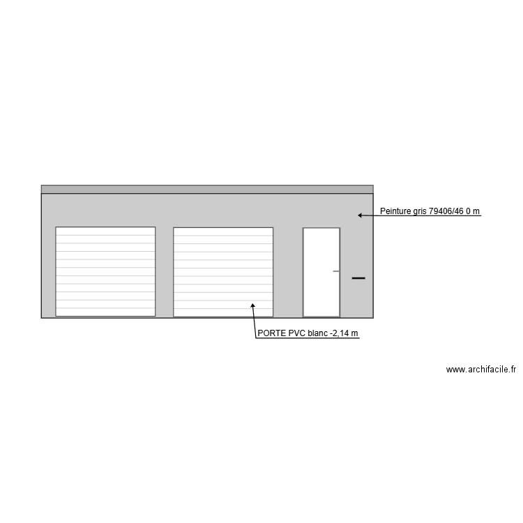 DESSIN FACADE GARAGE EST. Plan de 0 pièce et 0 m2