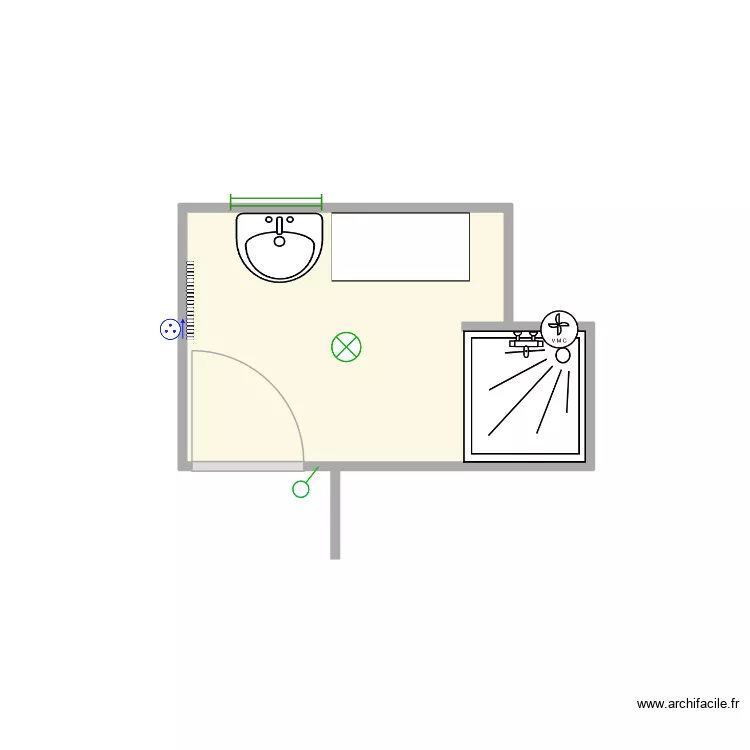 Brionnaud 1. Plan de 1  et 4 m²