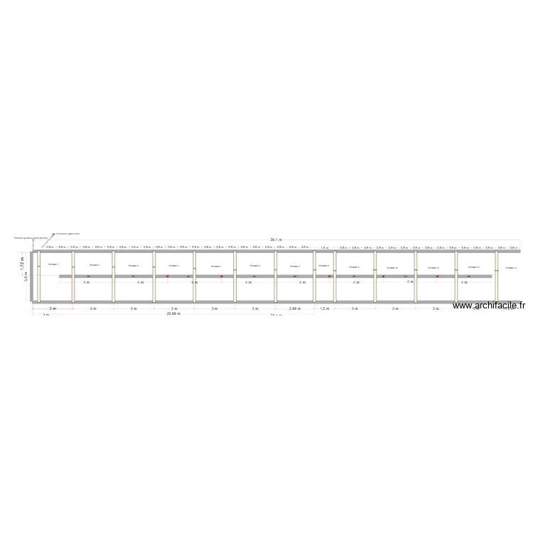 Fosse Anne chauvet. Plan de 