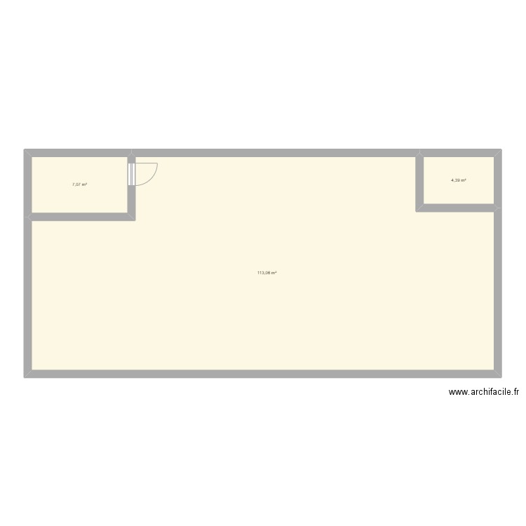 projet BBE 2. Plan de 3 pièces et 125 m2