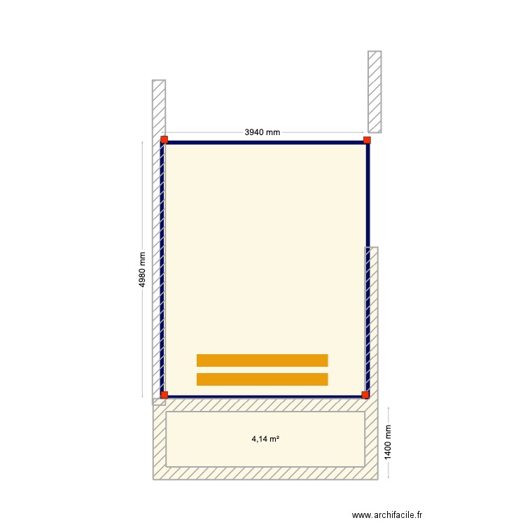 phillipe. Plan de 2 pièces et 23 m2