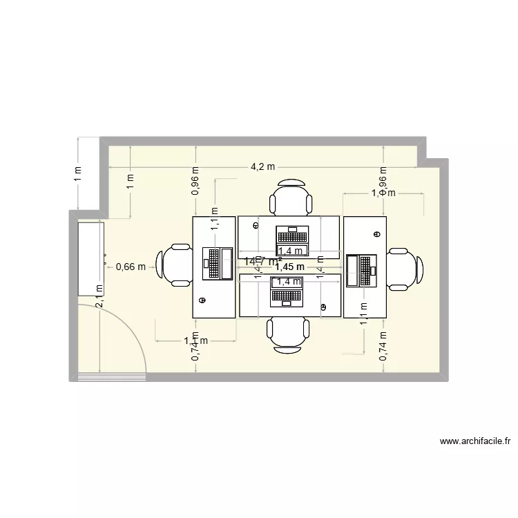 buro_ origin. Plan de 1 et 15 m² buro_ origin. Plan de 1 et 15 m²