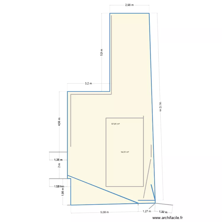 Urban Tressere. Plan de 