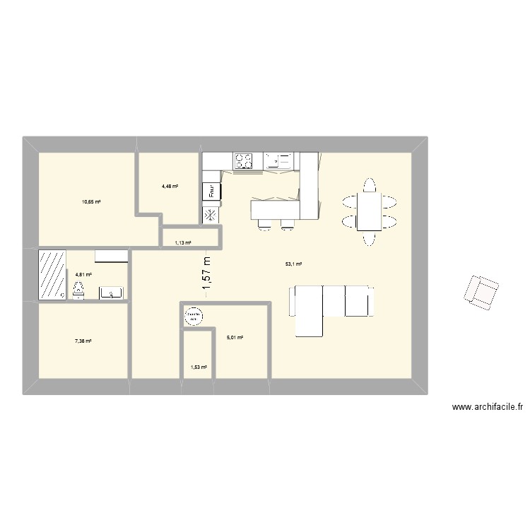 lot182dec25. Plan de 8 pièces et 88 m2