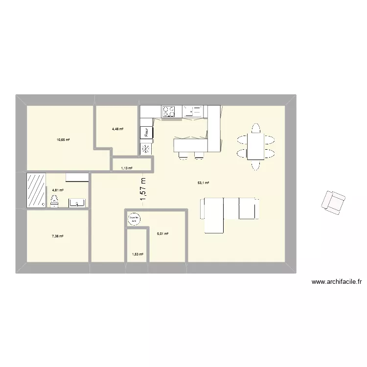 lot182dec25. Plan de 8  et 88 m²