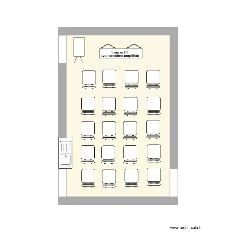 Centre de gestion le 18 juin 2026 - Piv&eacute;tal. Plan de 1  et 18 m²