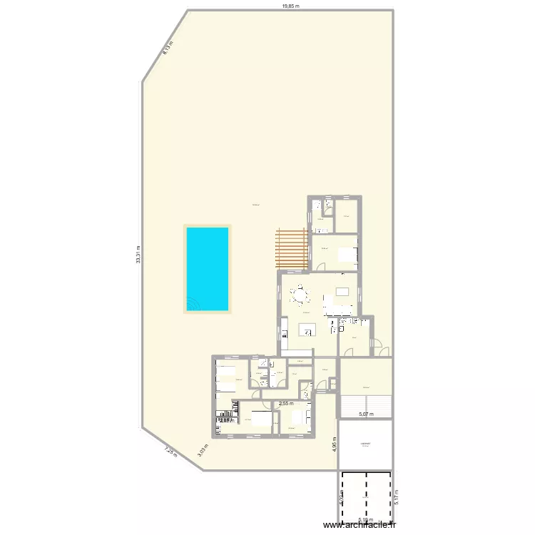 HAGETMAU TERRAIN ter. Plan de 