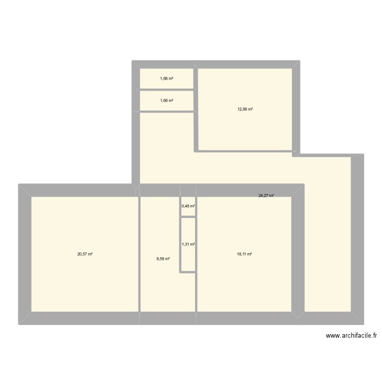 plan_anatole_02. Plan de 9 pièces et 90 m2