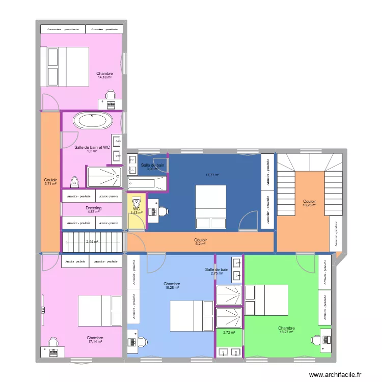 CHATEAUBRIAND R+1 v5. Plan de CHATEAUBRIAND R+1 v5. Plan de