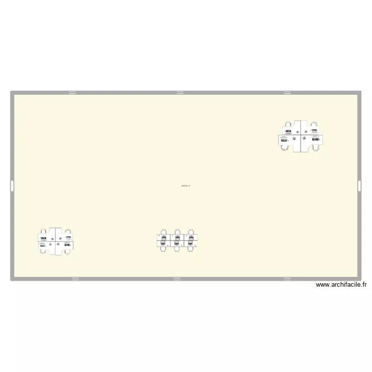 bisnounours. Plan de 1  et 410 m²