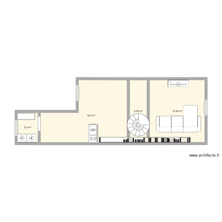 316165653. Plan de 5 pièces et 36 m2