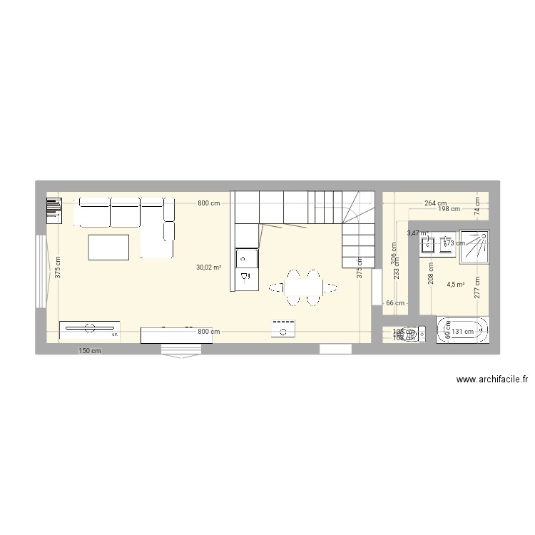 Maison. Plan de 0 pièce et 0 m2