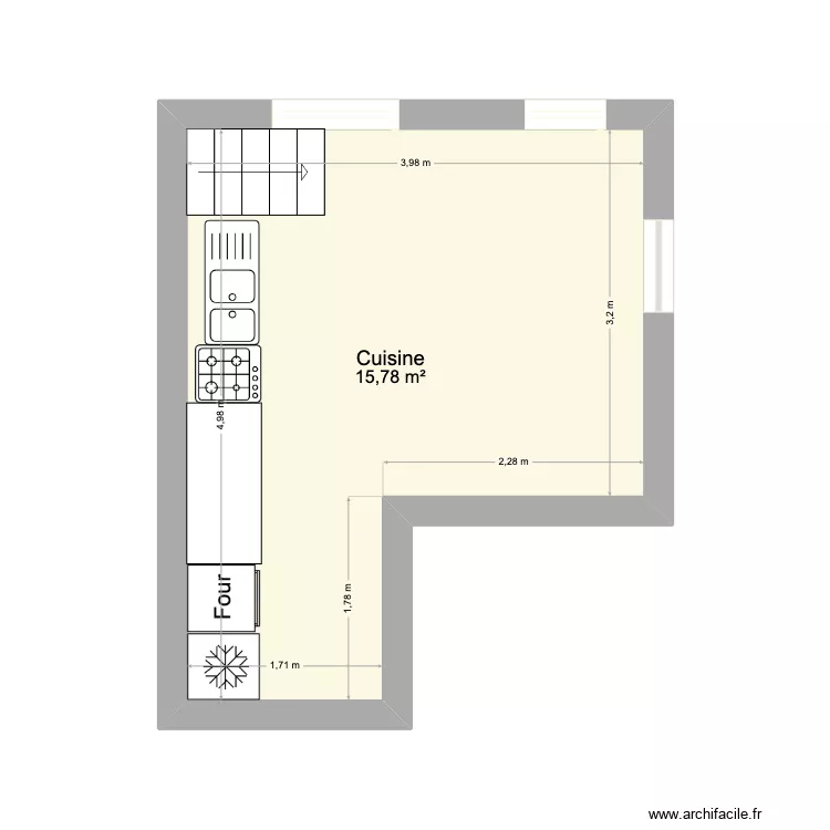 cuisine avril 25. Plan de 
