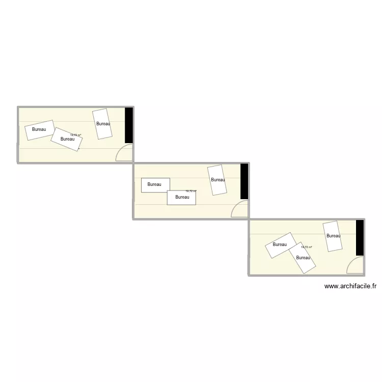bureau pr&eacute;vetnion. Plan de 