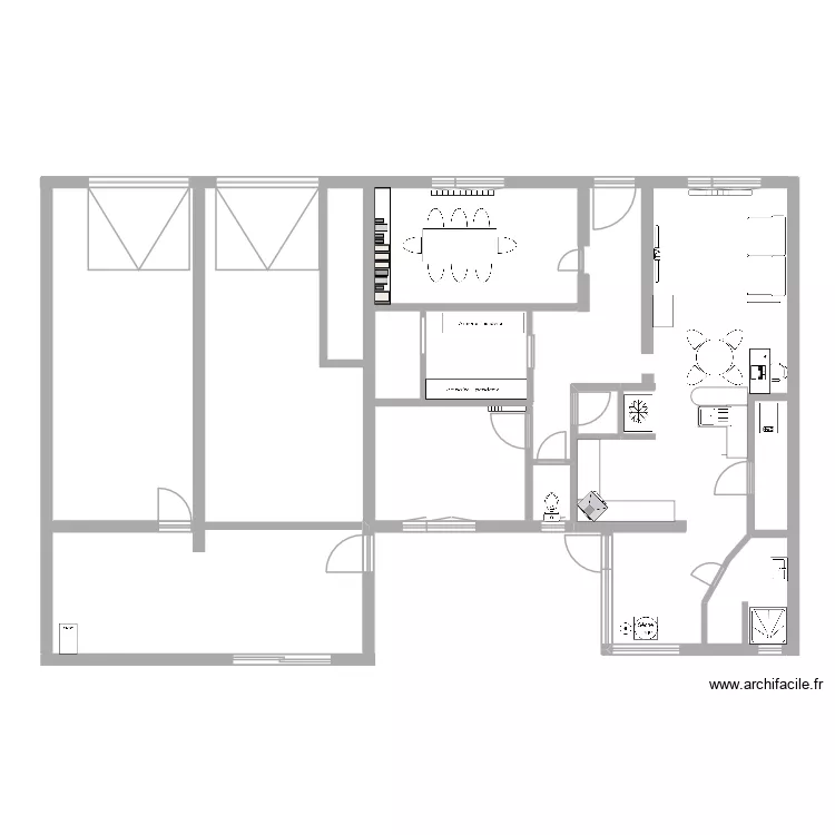 Maison LESAUVAGE. Plan de Maison LESAUVAGE. Plan de