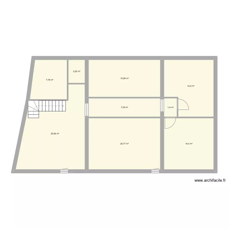 courcelles 1er etage. Plan de 9 et 109 m² courcelles 1er etage. Plan de 9 et 109 m²