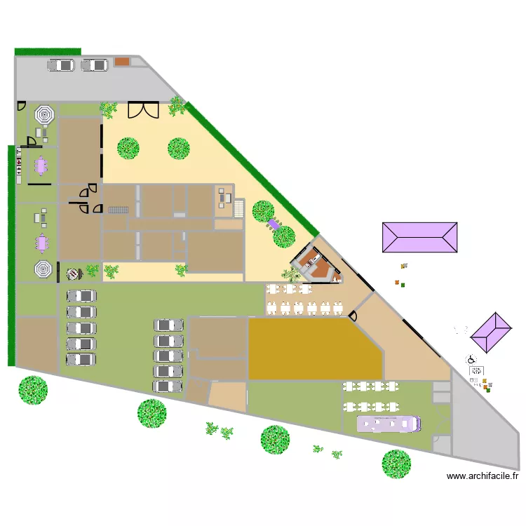 Crêpes et Brochettes 0505. Plan de 56 et 1893 m² Crêpes et Brochettes 0505. Plan de 56 et 1893 m²