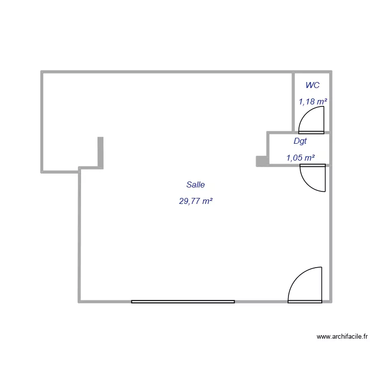 Lantigua Restaurant. Plan de 4  et 34 m²