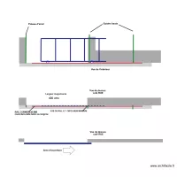 plan pose rail ma&ccedil;onneries 4 m ouverture a droite sans portillon