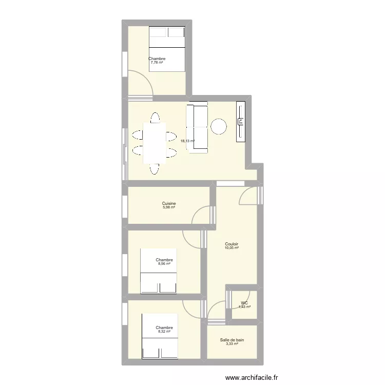 Pfastatt. Plan de 8 et 64 m² Pfastatt. Plan de 8 et 64 m²