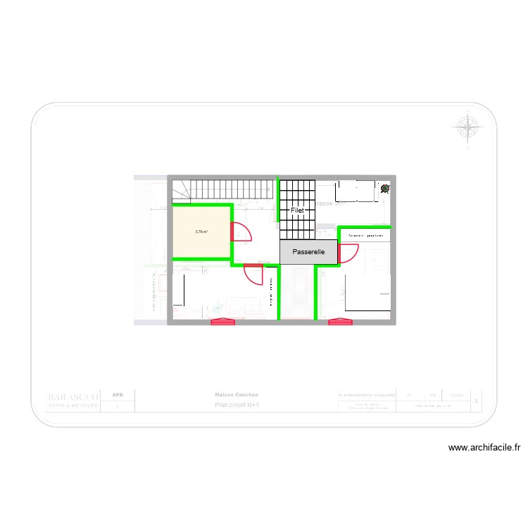 Maison_&eacute;tage. Plan de 0 pièce et 0 m2