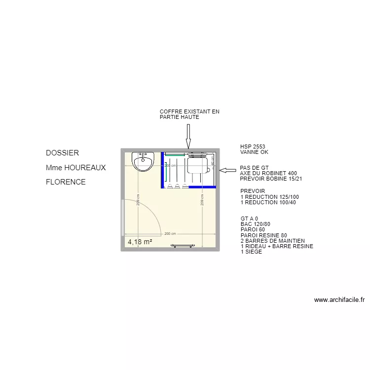 MON LOGIS HOUREAUX FLORENCE. Plan de 