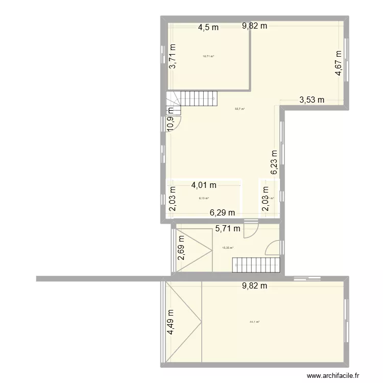 MAISON JASON CHLOE. Plan de 6  et 171 m²