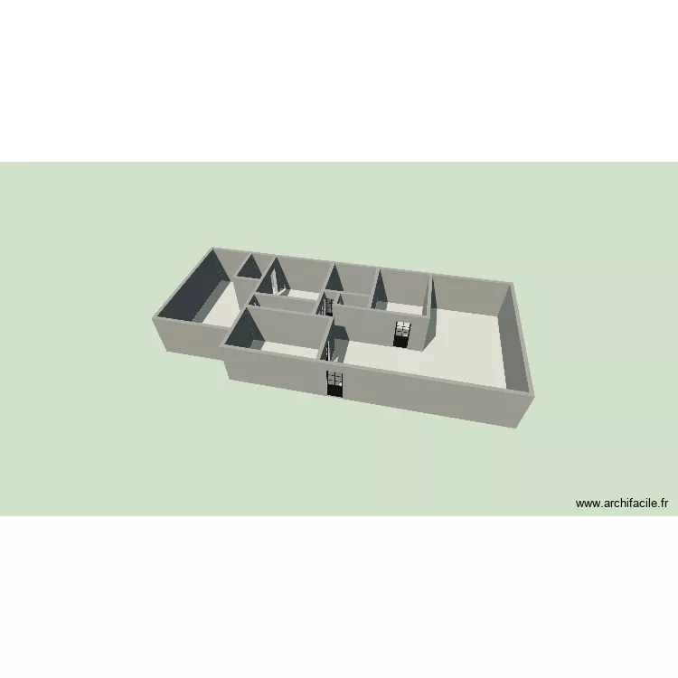 Notre maison des Chesnaies. Plan de 9  et 133 m²