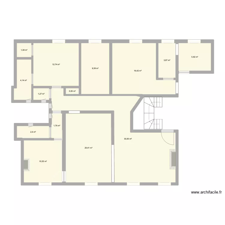 Plan Asni&egrave;res Exploration. Plan de 