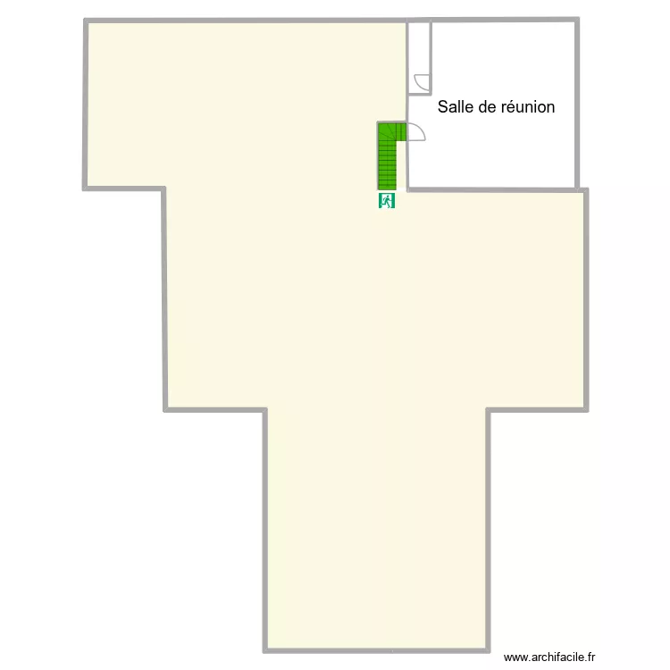 Plan d'&eacute;vacuation - Agence Toulouse R+2. Plan de 